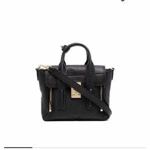 3.1 Philip Lim Pashli Black Mini Satchel Crossbody Bag